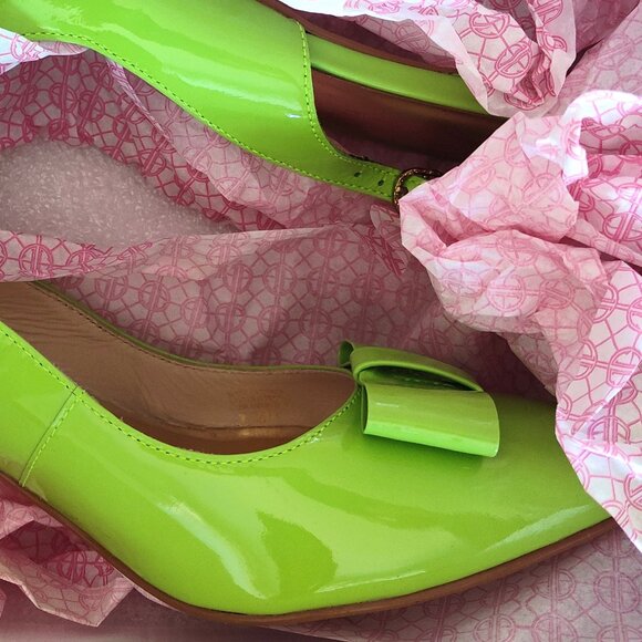 Lilly Pulitzer Kat Kitten Slingback Heels - Picture 6 of 11